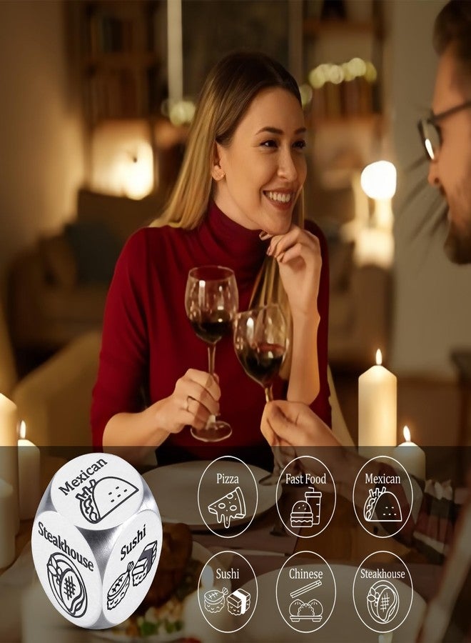 قطعتان من مكعبات اختيار الطعام، مستلزمات ليالي مشاهدة الأفلام، هدايا عيد الحب لها وله، مكعبات طعام مرحة، هدايا أعياد ميلاد للبالغين من النساء والرجال، مكعبات ليلة رومانسية، مكعبات اختيار العشاء، أفكار هدايا لمحبي الأفلام - Image 3